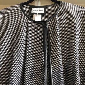 Black with leather trim and